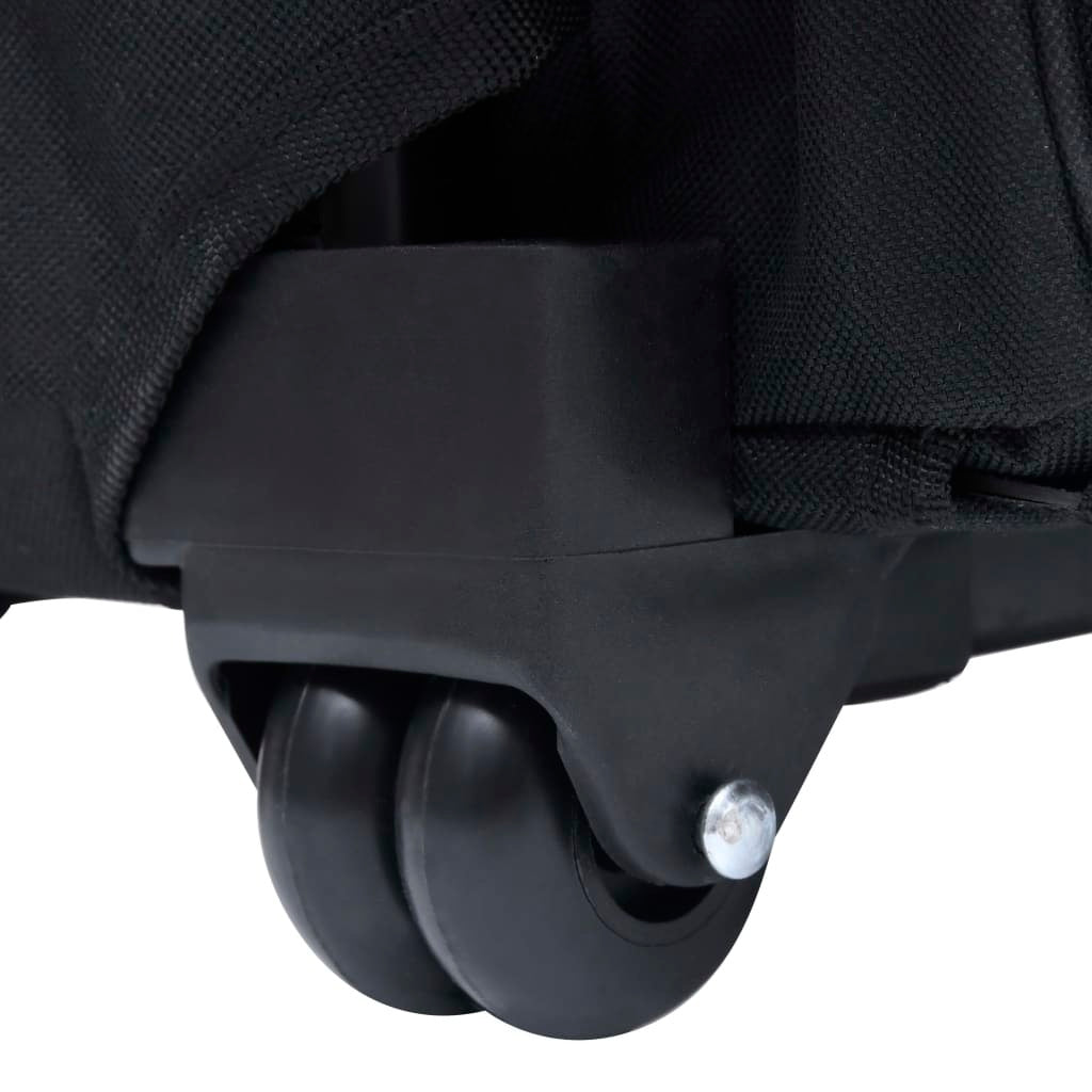 Pet Trolley Black Fabric, metal Small Foldable Pet Trolley