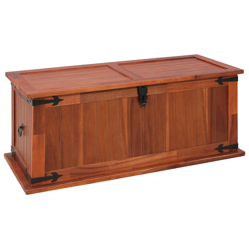 Storage Chest Brown Solid Acacia wood, MDF