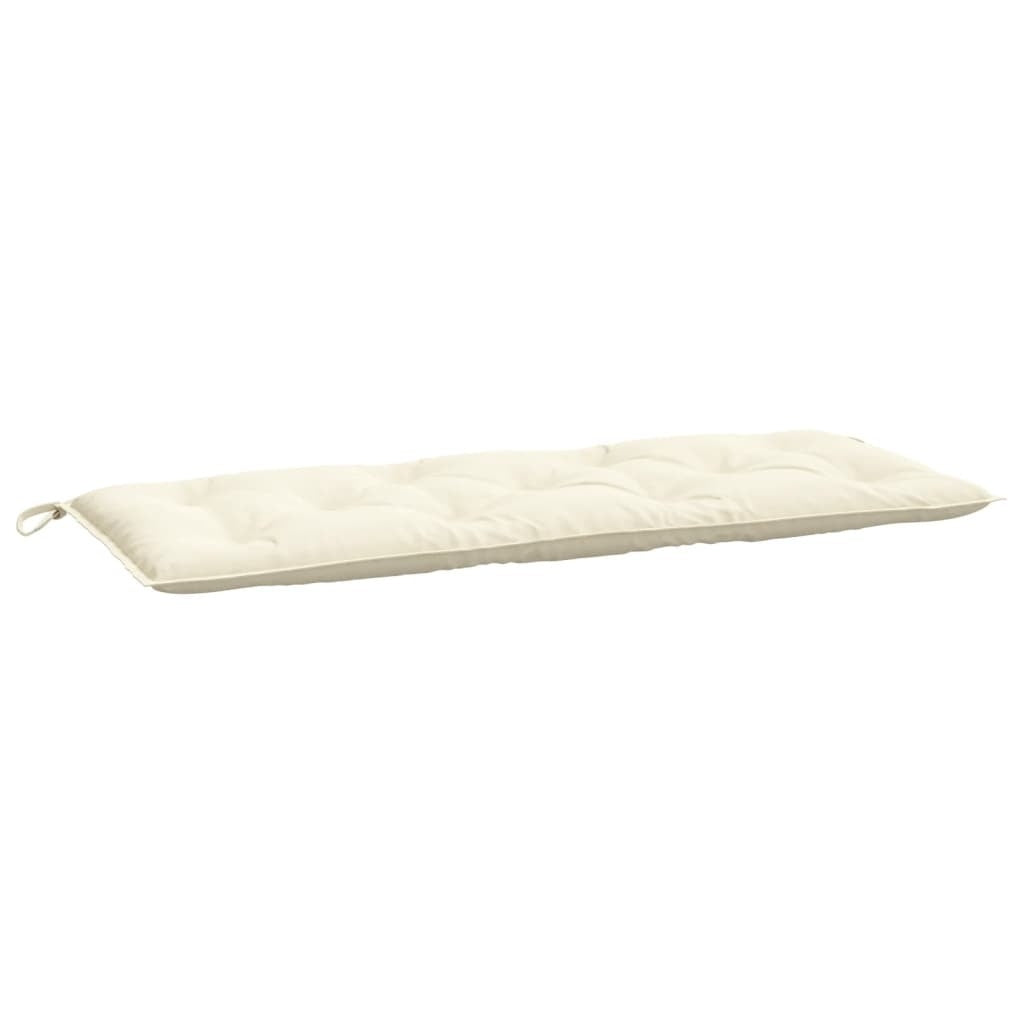 Garden Bench Cushion Cream White Oxford fabric (100% polyester)