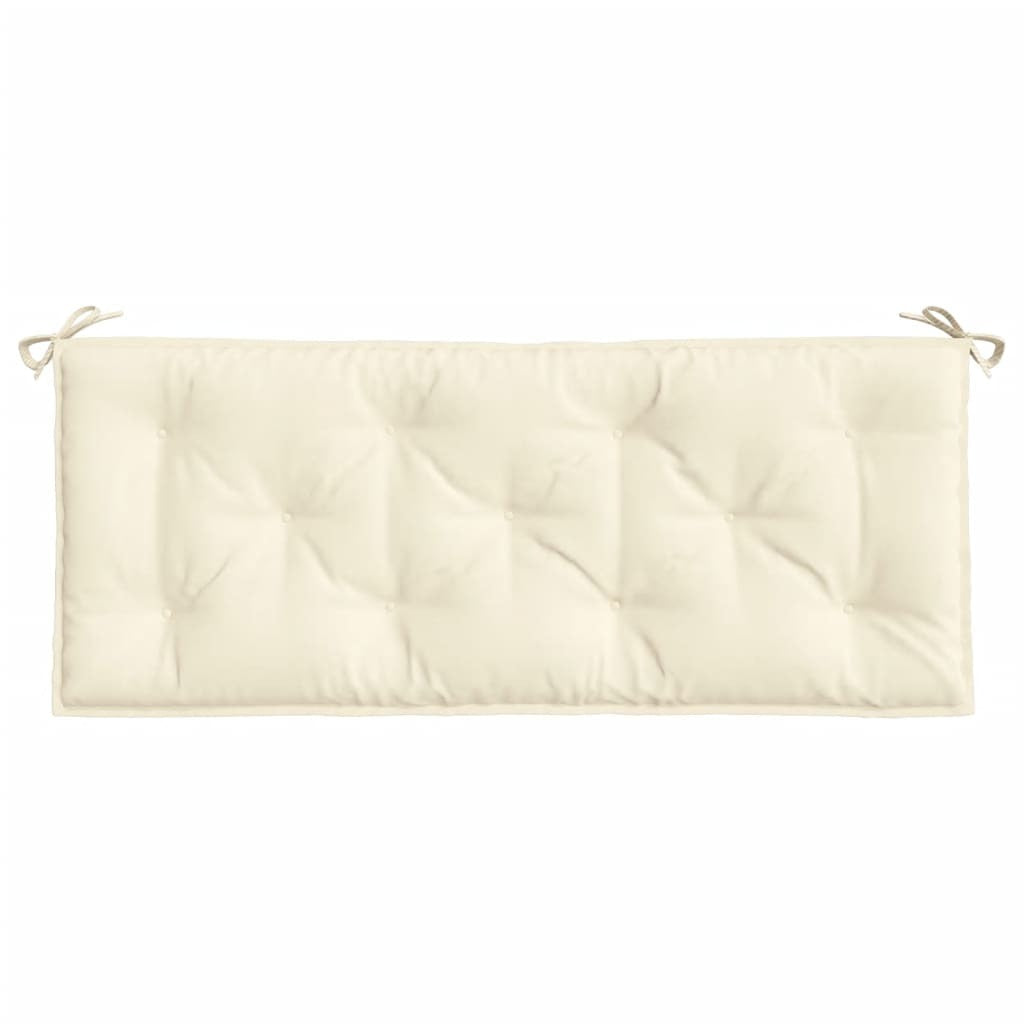 Garden Bench Cushion Cream White Oxford fabric (100% polyester)