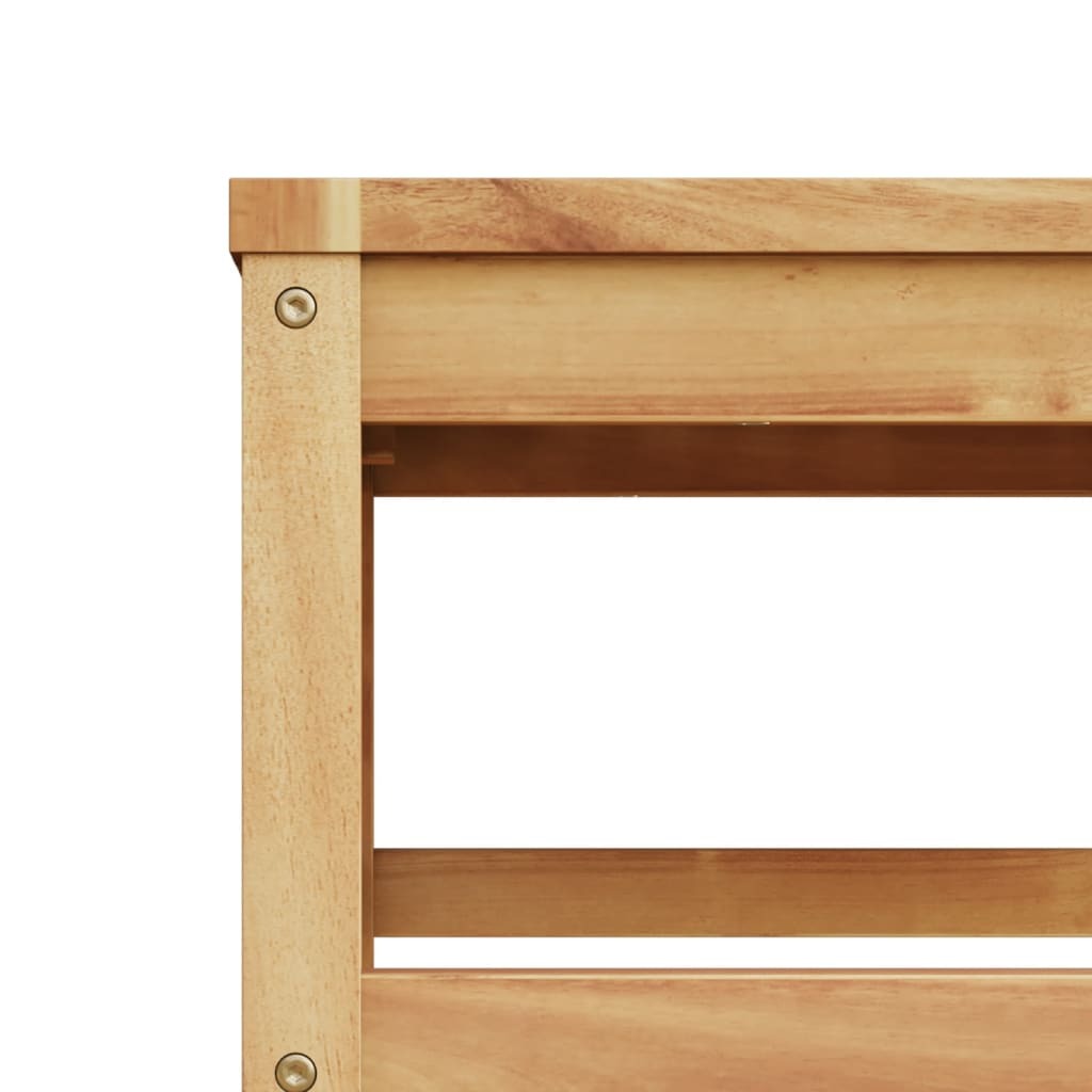 Garden Table Brown Solid Acacia wood Small Durable