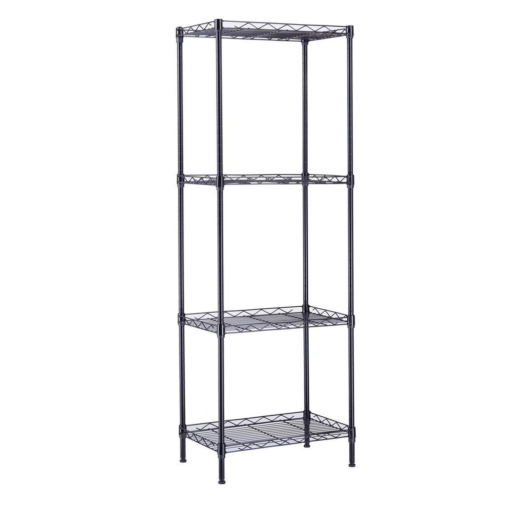 4 - Tier Wire Shelving Unit Metal Storage Rack - LAWendy