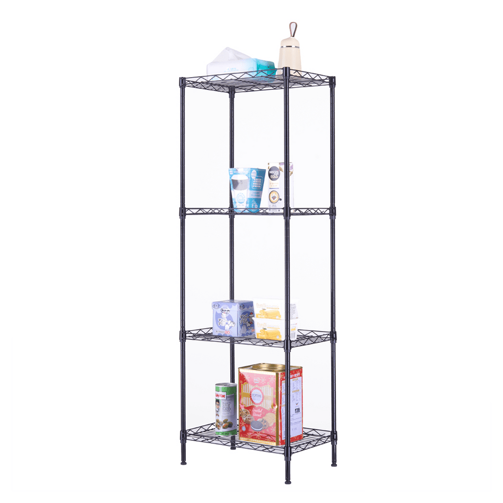 4 - Tier Wire Shelving Unit Metal Storage Rack - LAWendy