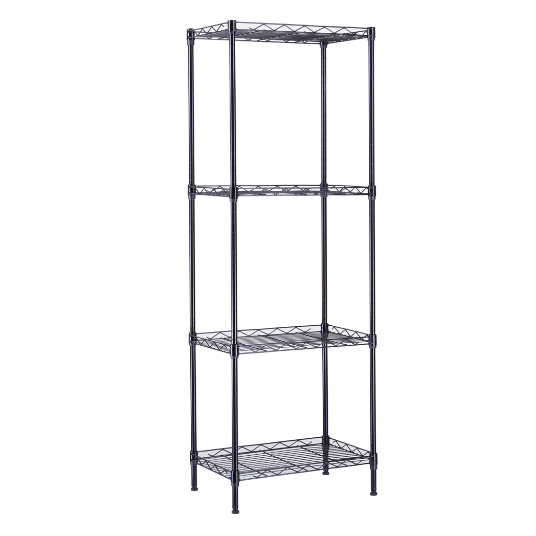 4 - Tier Wire Shelving Unit Metal Storage Rack - LAWendy