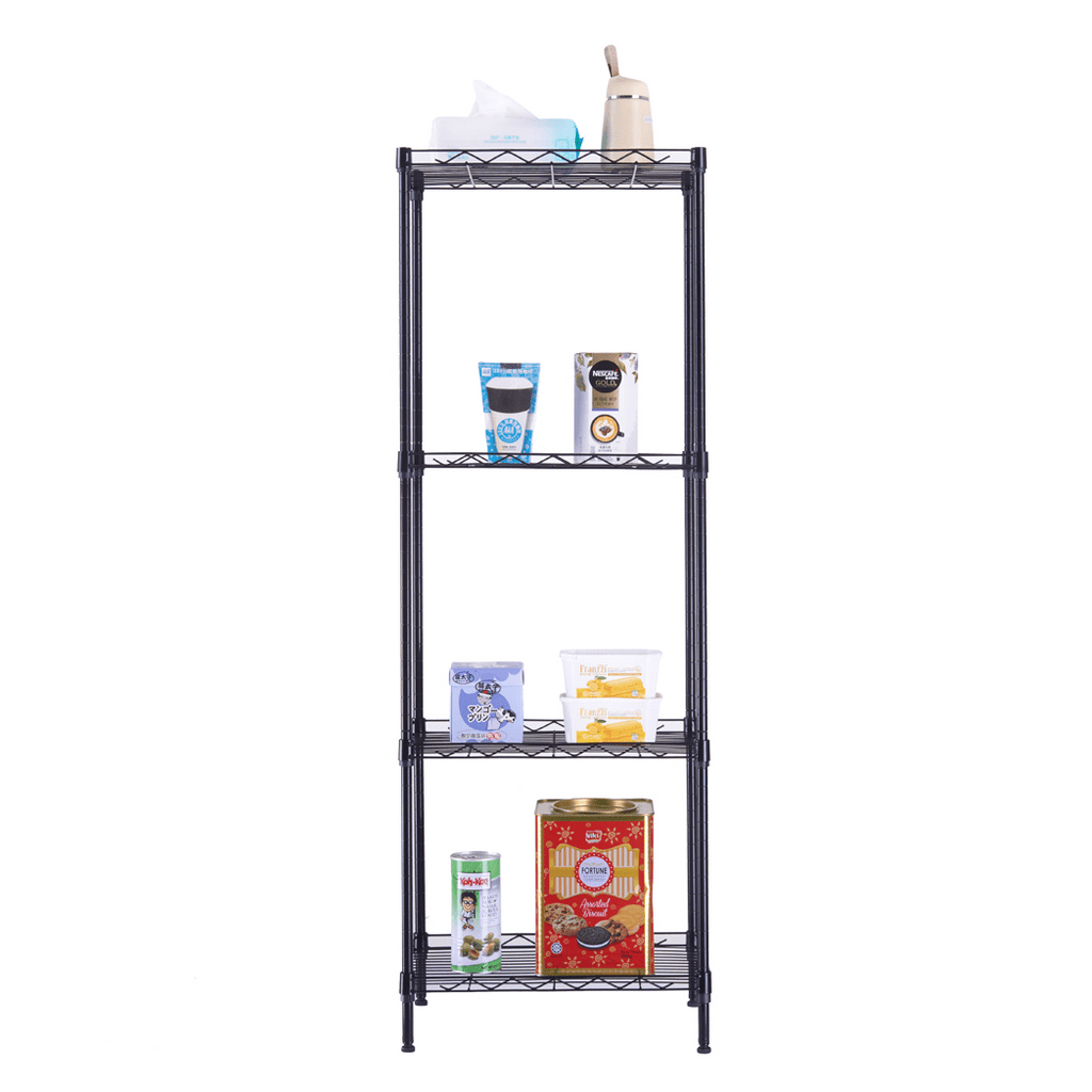 4 - Tier Wire Shelving Unit Metal Storage Rack - LAWendy
