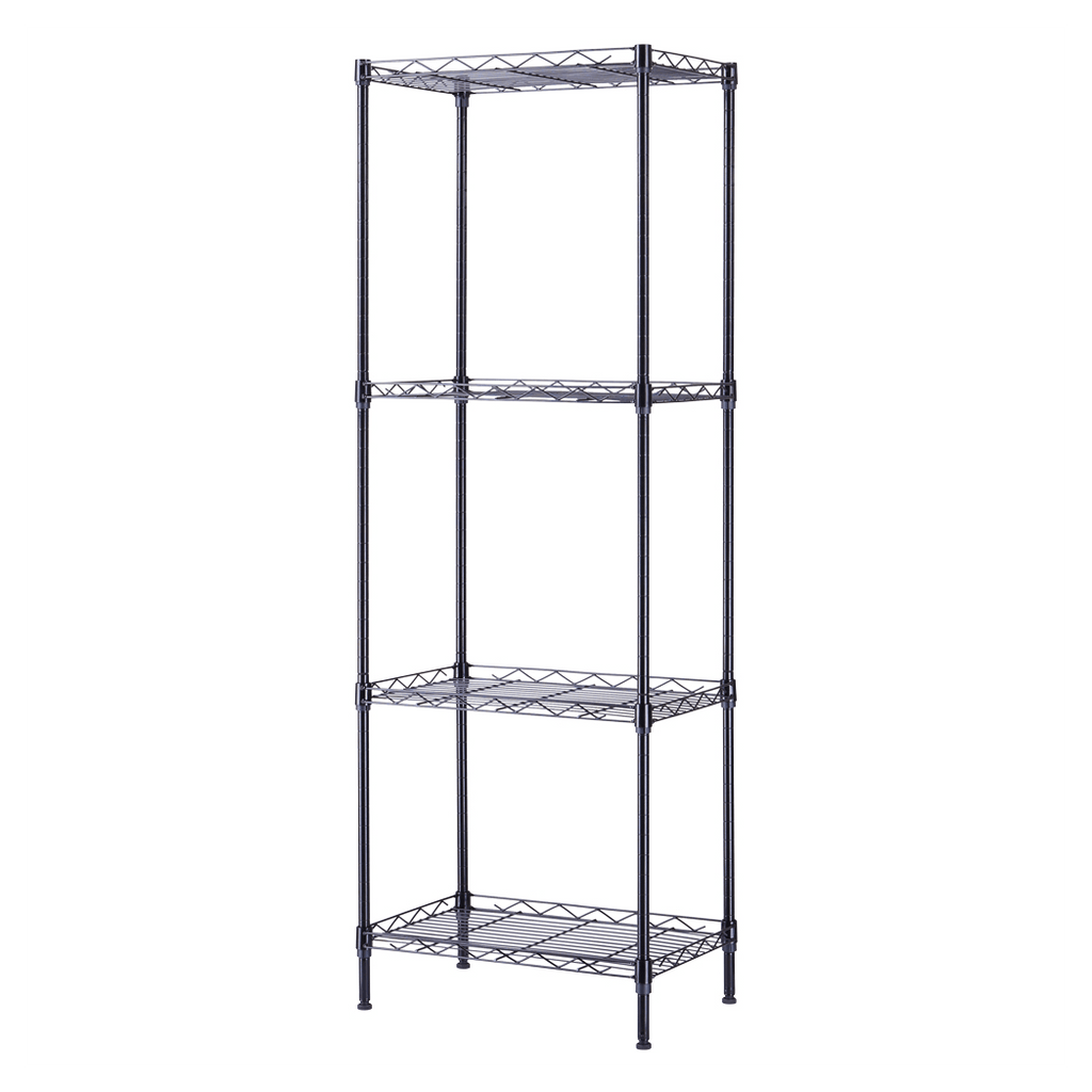 4 - Tier Wire Shelving Unit Metal Storage Rack - LAWendy