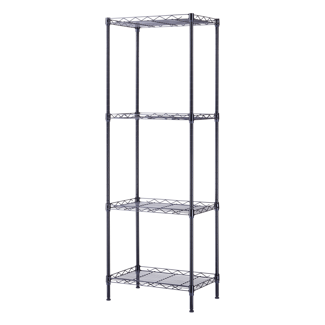 4 - Tier Wire Shelving Unit Metal Storage Rack - LAWendy