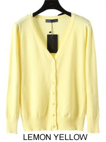 Color: Lemon Yellow,Size: 4X Large - Cuddle Cardigans Long Sleeves Button Down Style In Plus Sizes Too