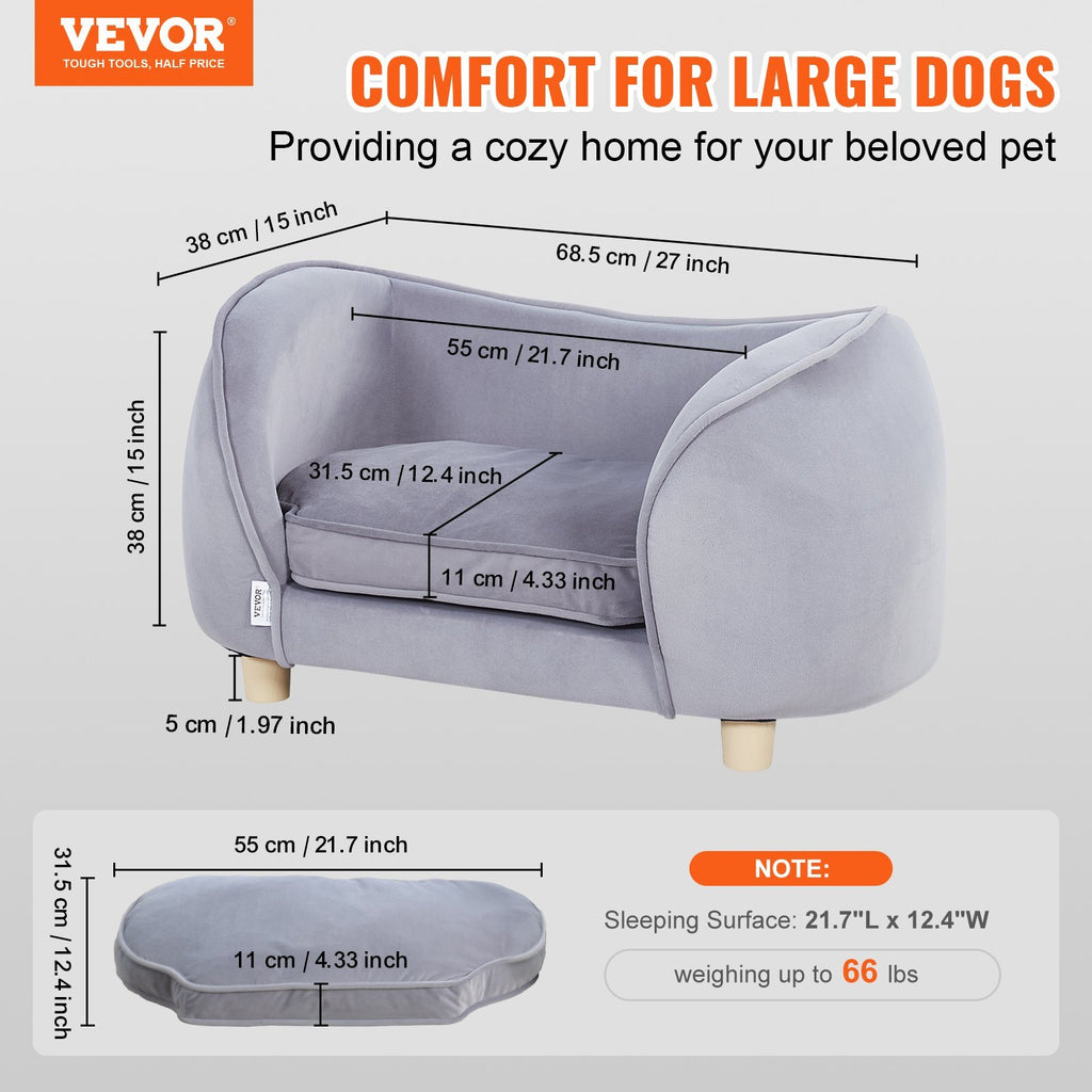 Pet Sofa Dog Couch for Small-Sized Dogs and Cats Dog Sofa Bed 66 lbs