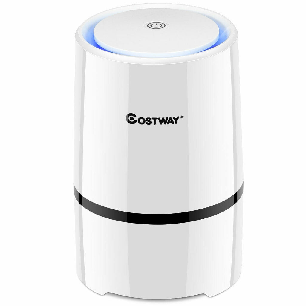 Mini Ionic  3-in-1 Composite HEPA Air Purifier - Color: White