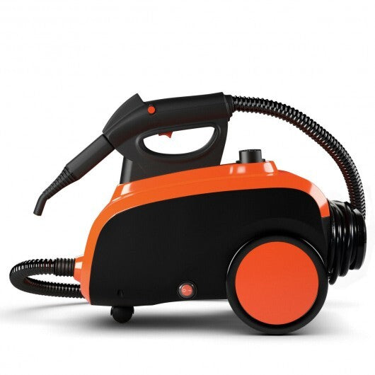 Heavy Duty Household Multipurpose Steam Cleaner with 18 Accessories - Color: Orange