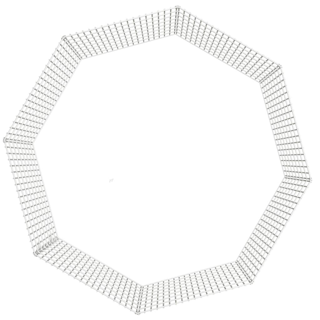 Animal Enclosure Silver Galvanized Iron 8 Panels Adjustable - LAWendy