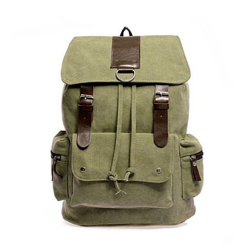 Back To Campus Canvas Backpack In 4 Colors - LAWendy