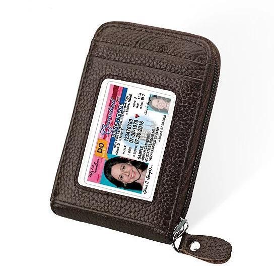 Color: Black - Zip Vault RFID Blocker Card Holder And Wallet - LAWendy