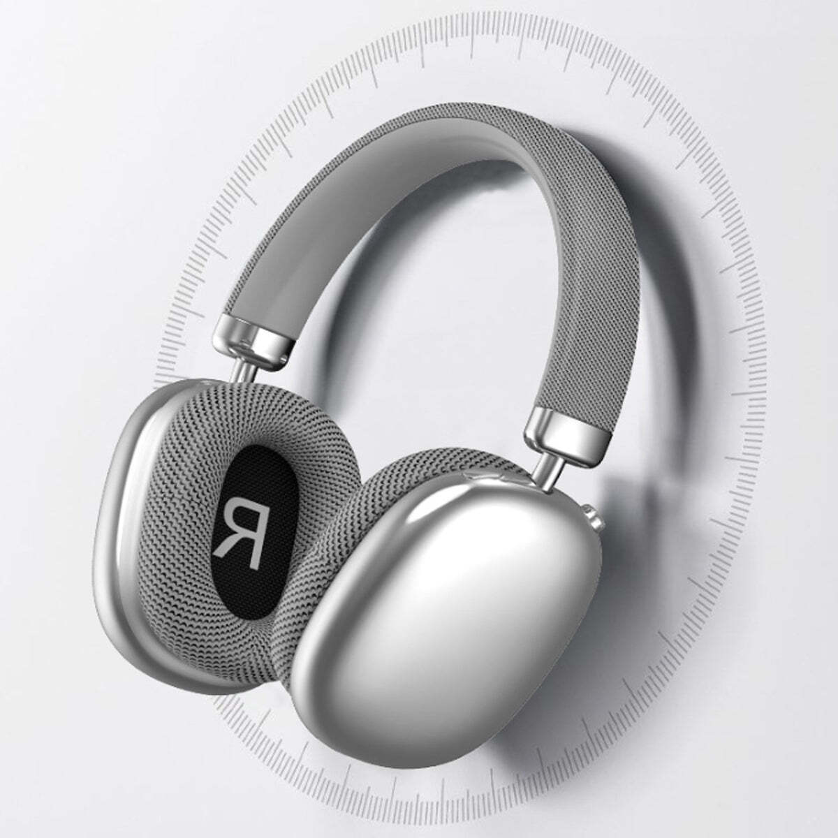 Color: SILVER - SoundXT Metallic Headphones with Advanced Noise Cancellation - LAWendy