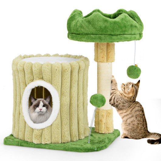 Cute Cat Tree with Sisal Scratching Posts and Dangling Ball - LAWendy