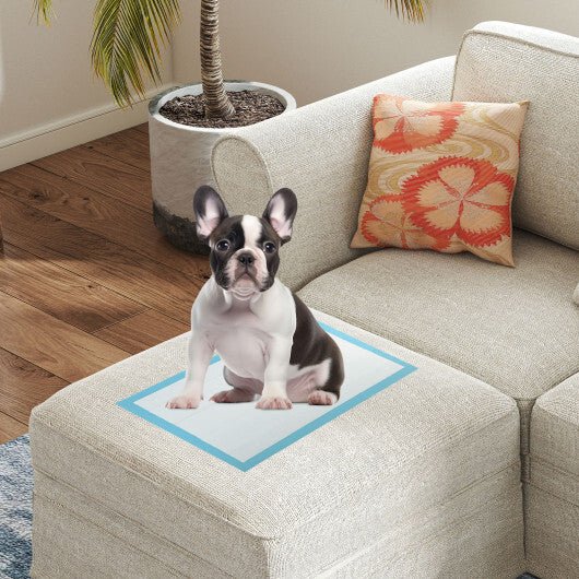 Dog and Puppy Pee Pads 18" x 13" (300 Counts) for Potty Training - Blue - LAWendy