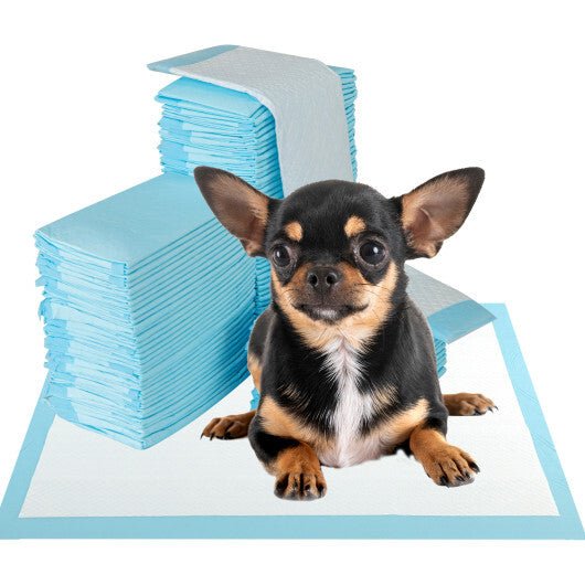 Dog and Puppy Pee Pads 18" x 13" (300 Counts) for Potty Training - Blue - LAWendy