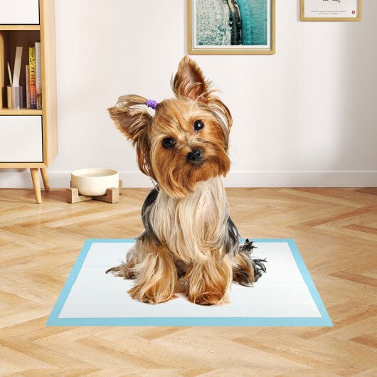 Dog and Puppy Pee Pads 18" x 13" (300 Counts) for Potty Training - Blue - LAWendy