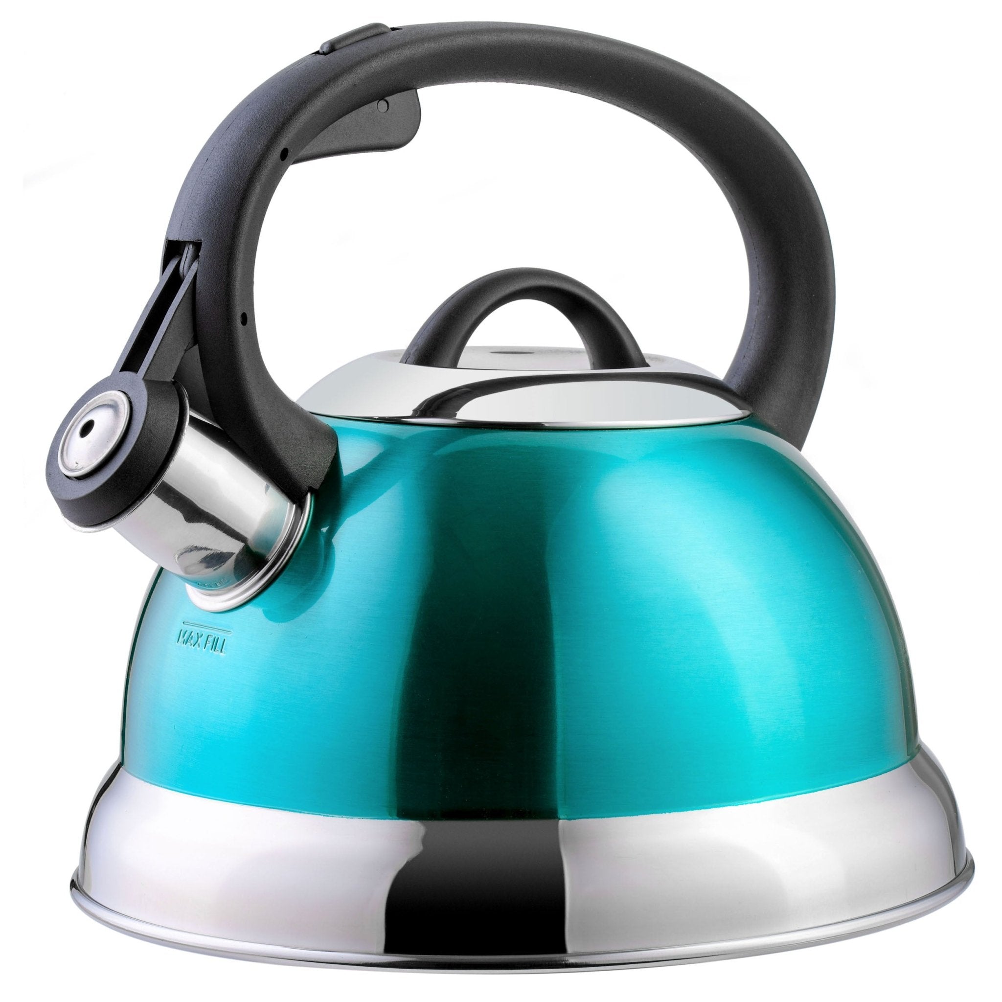 Mr. Coffee Flintshire 1.75 Quart Whistling Stovetop Tea Kettle in Turquoise - LAWendy