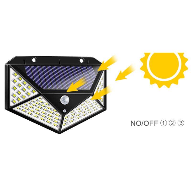 Outdoor Solar 100 LED Motion Sensor Light - LAWendy