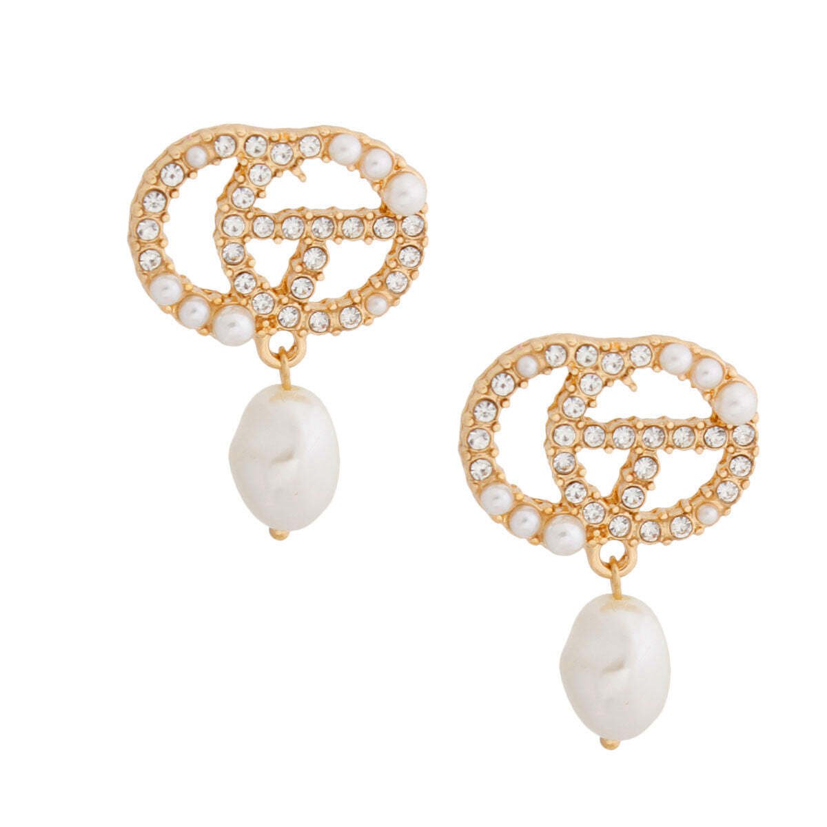 Pearl Letter Pizazz: Gold Studs - LAWendy