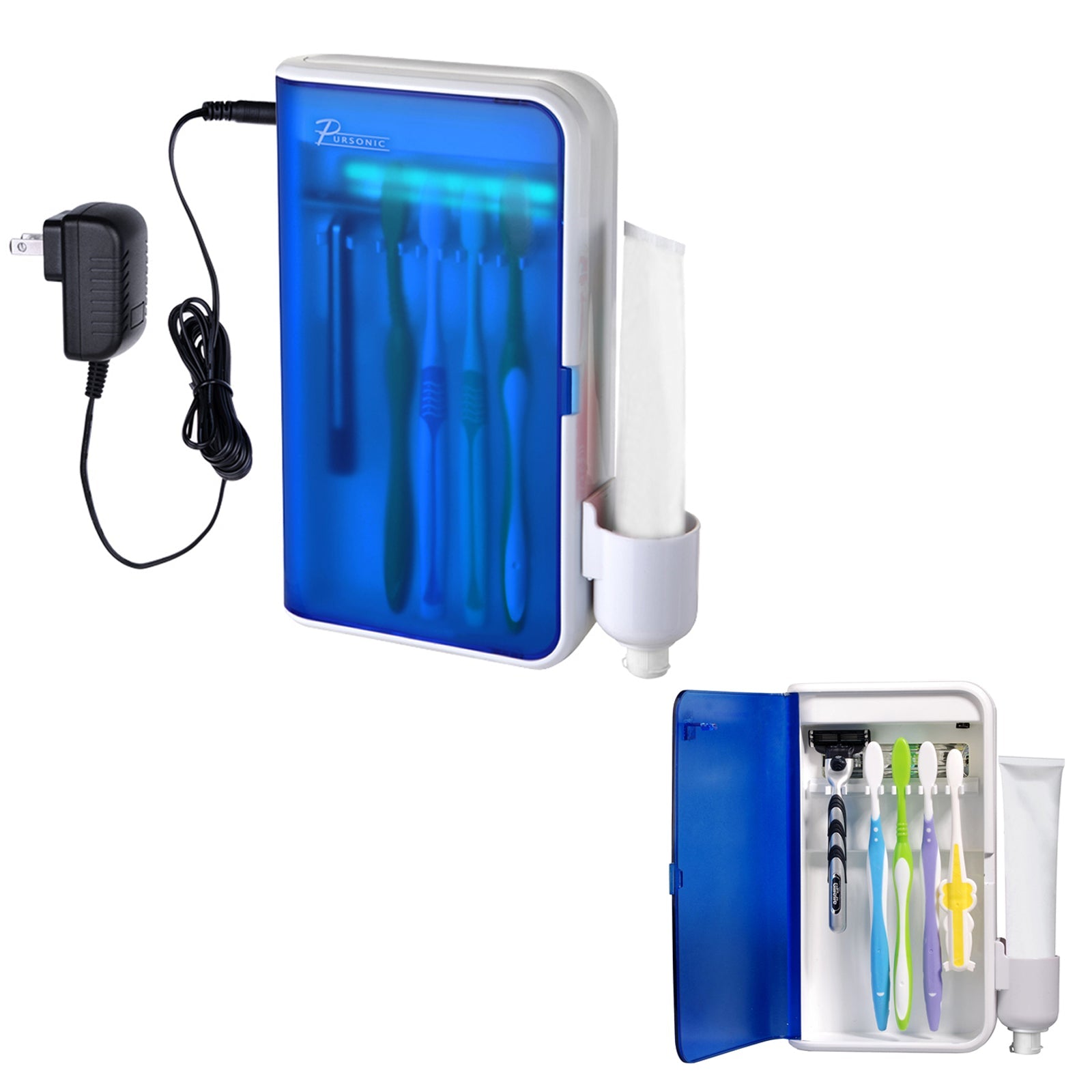 Pursonic UV Ultraviolet Family Toothbrush Sanitizer Sterilizer Cleaner with AC Adapter - LAWendy