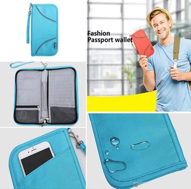 SAFE JOURNEY RFID BLOCKER Passport and Credit Card Protector Wallet - LAWendy