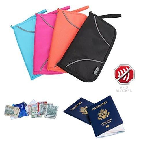 SAFE JOURNEY RFID BLOCKER Passport and Credit Card Protector Wallet - LAWendy