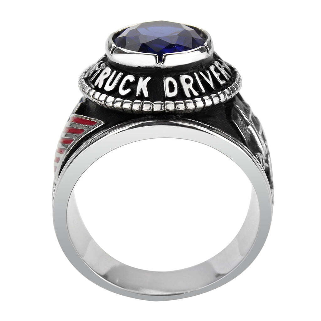 TK30320 - Trucker Ring in Montana Blue - LAWendy