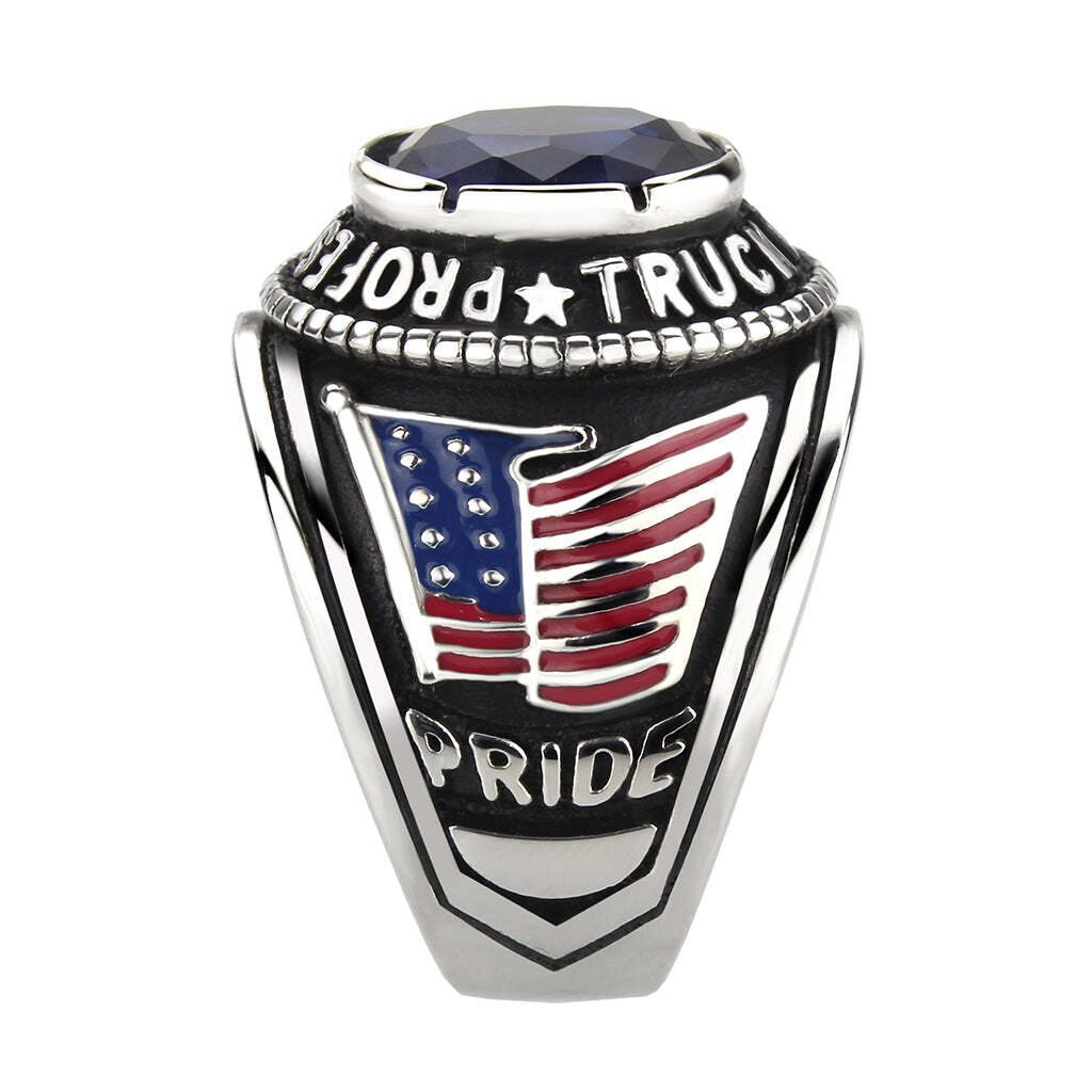 TK30320 - Trucker Ring in Montana Blue - LAWendy