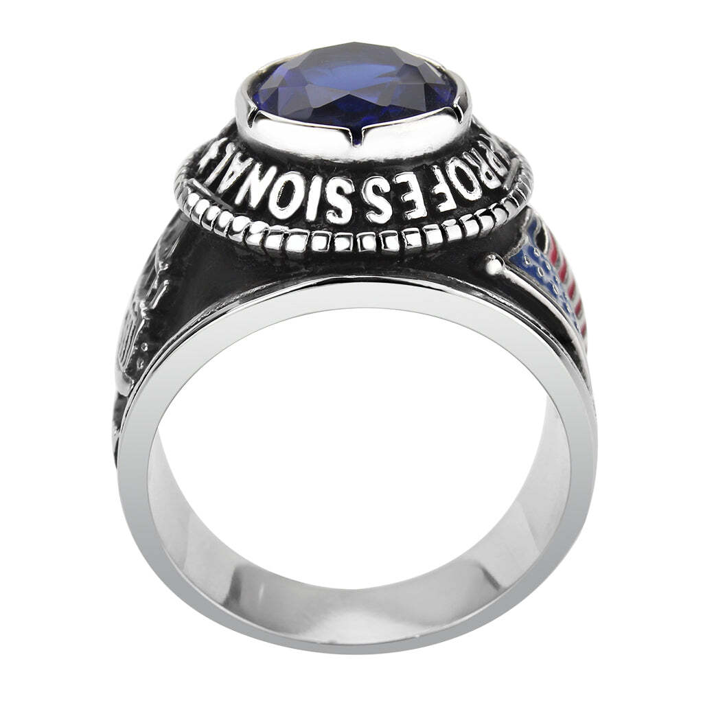 TK30320 - Trucker Ring in Montana Blue - LAWendy