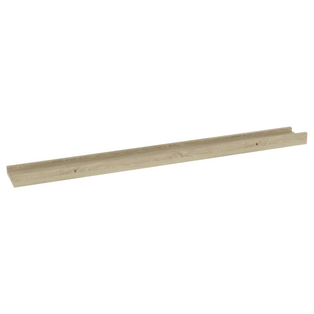 Wall Shelf Set of 4 Sonoma oak MDF 31.5 in x 3.5 in x 1.2 in - LAWendy