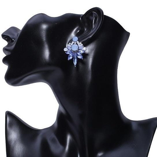 White: Black - Precious Studs Statement Earrings - LAWendy